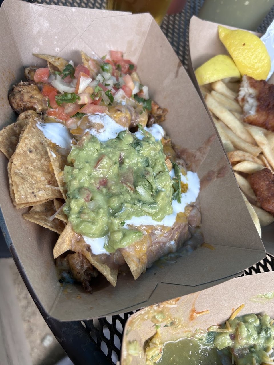 Menu page showing tacos, tostadas, and bowls.